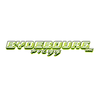 the logo for bydebourg inc on a black background